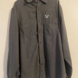 True Religion Button Down Long Sleeve Shirt