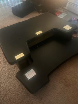 Standing desk converter