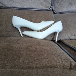 White 3 Inch High Heels 