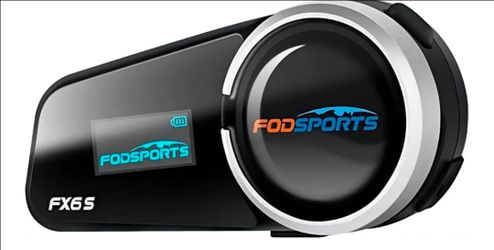 Fodsports FX6S Bluetooth Motorcycle Headset, 6-Way Motorbike Intercom Bluetooth,