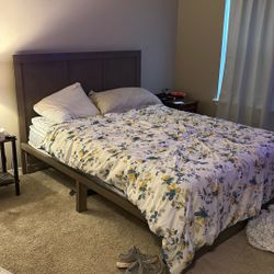 Queen Bed Frame And Headboard OBO