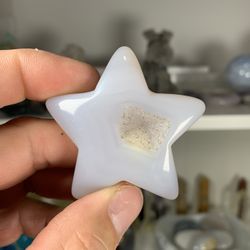 Agate Star With Druzy Healing Crystal