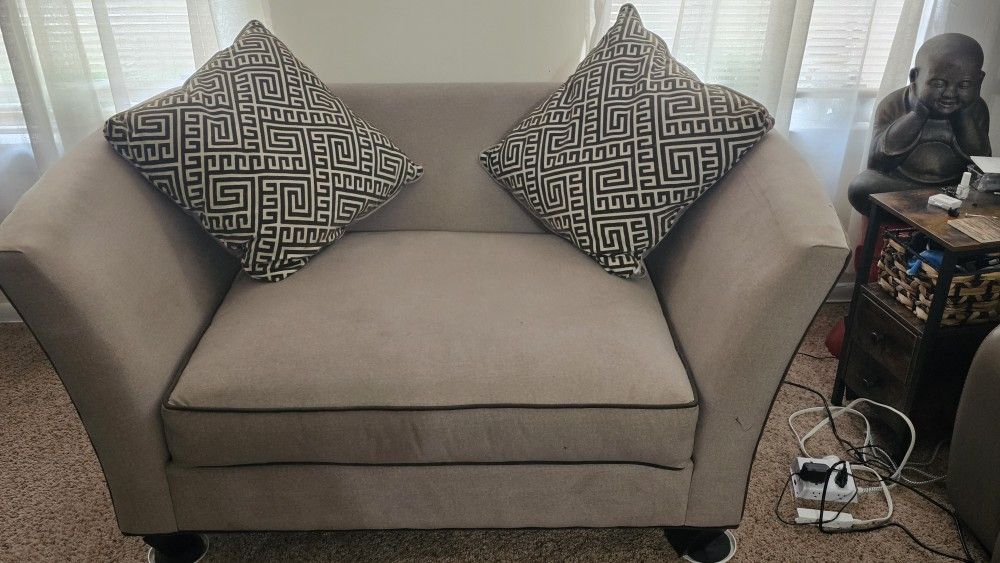 Tan Love Seat