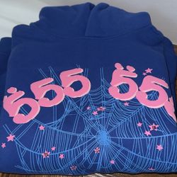 Blue Sp5der Hoodie 