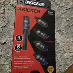 Kicker 4ch 6 Meter Rca 100%ofc Copper