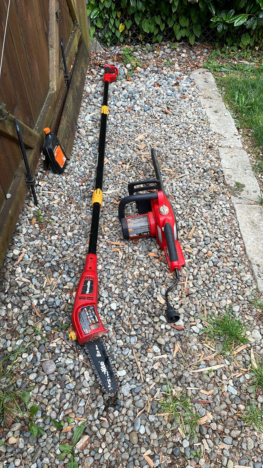 Chain Saw And Pole Chain Saw