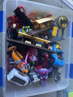A box of toy cars