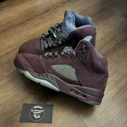 Jordan 5 Burgundy Sz 8.5