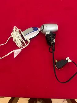 Travel sunbeam iron and blow dryer