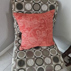 Two Beige And Brown Accent Chairs