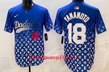 Men's Yamamoto Dodgers LV Jerseys