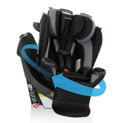 Evenflo Revolve360 Extend Convertible Car Seat with 360 Degree Rotation, Extended Rear-Facing, Forward-Facing, Booster Mode, and Secure Latch Install,