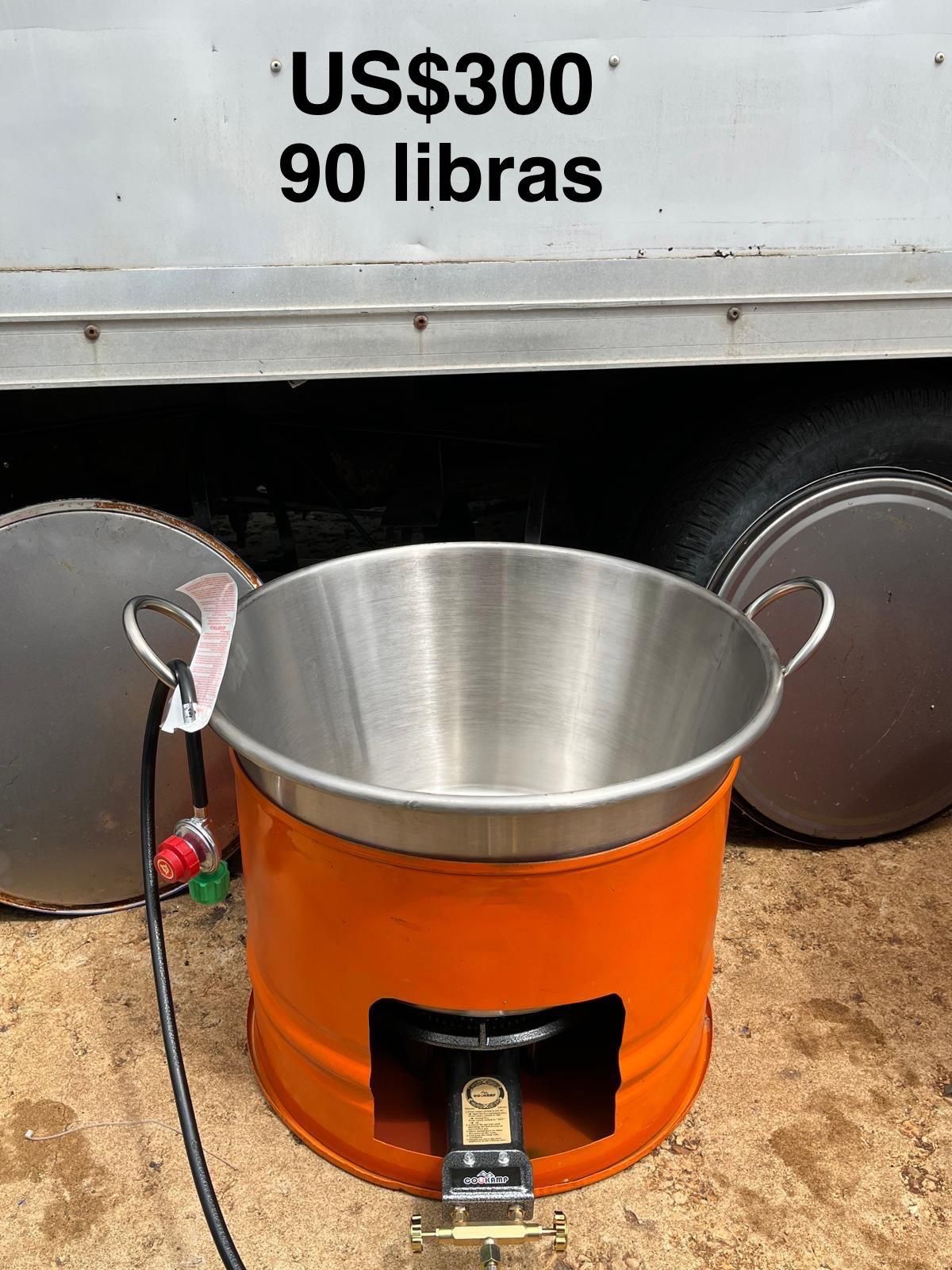 Caso Chicharrónero Grande De Acero Inoxidable Con Asientos Reforzado Grueso