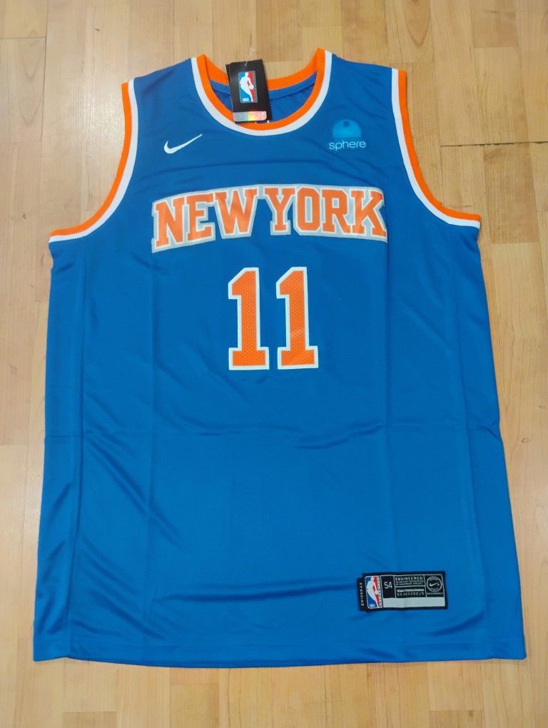 Jalen Brunson New York Knicks Blue Jersey.