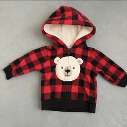 Baby Jacket Buffalo Check Bear 3M