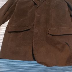 MENS CORDUROY BROWN BLAZER  LARGE