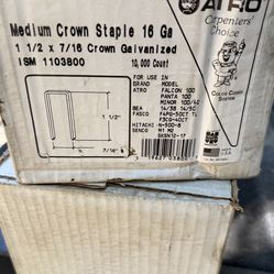 2 boxes ISM 16 gauge,1 1/2 , galvanized staples, 10000 each box
