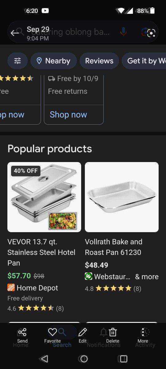 Catering Pan have one will Leave at $30o.b.o.