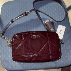 Burgundy Guess Purse 