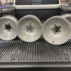 15in Aluminum Wheels 15x9.   5x5.5 Bolt