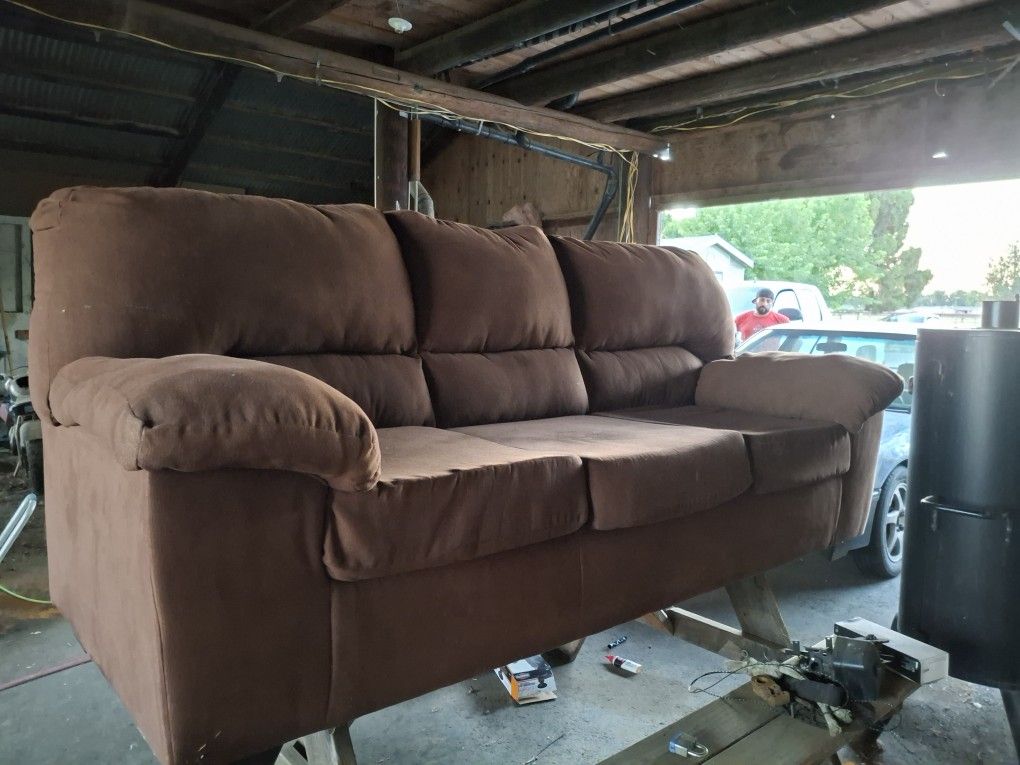Clean Comfy Fabric Couch
