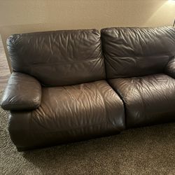 Brown Leather Couch