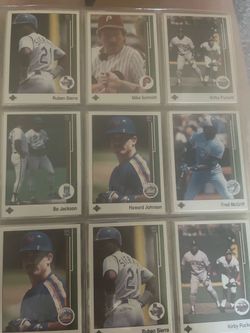 Random late 80’s early 90’s baseball cards