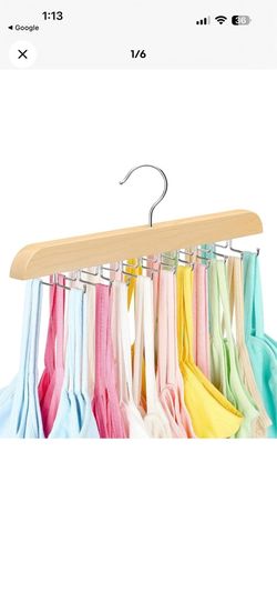 Tank Top Hanger with Premium Wood 20 Large Capacity Space Saving 360 Degree