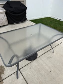 Outdoor Patio glass table