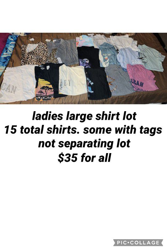 Ladies Large Shirt Lot 