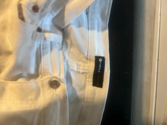 Purple jeans white size 32