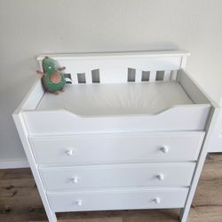 White Changing Table