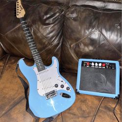 Electric Guitar And Amp Set