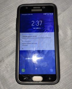 Samsung phone bottom screen cracked works great