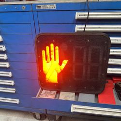 Garage street light cross walk