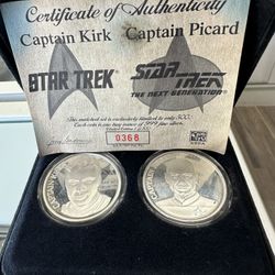 Star Trek Fine Silver Coins