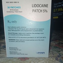 Pain Patches.   Lidocaine.      New