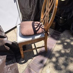 A Pair Of Chairs Cushioned.