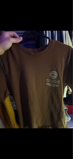 Cactus Jack Men's Brown Graphic Logo Crew Neck Short Sleeve T-Shirt Size M