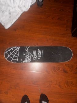 8.25 black skateboard