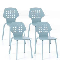 Set Of 4 Indoor Or Outdoor Dining Chairs 