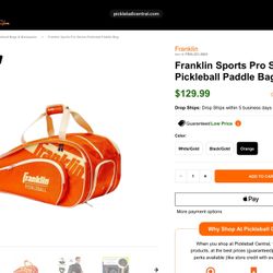 Franklin Pickleball Bag NEW w/ TAGS