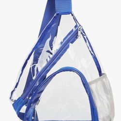 Clear Sling Bag, Clear Bag Stadium Approved, Transparent Shoulder Crossbody Backpack Chest Casual Daypack