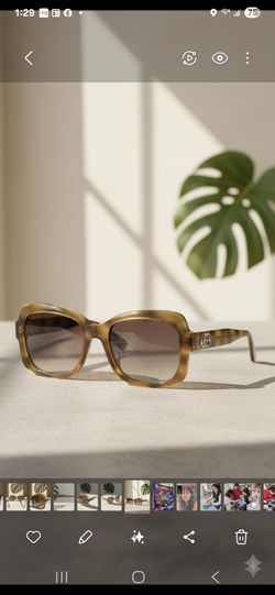 Gucci 3190/S  Women's Square Brown Sunglasses With Case