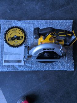 DeWalt circular saw, brand new.