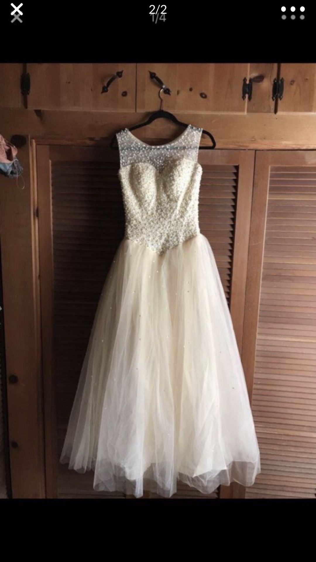 CHAMPAGNE WEDDING/QUINCE DRESS