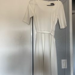White formal dress