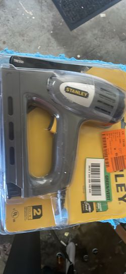 (1)-Stanley SharpShooter 10 Amp 8' Cord Electric Brad Nail Staple Gun TRE550Z