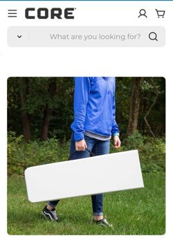 WHITE CORE FOLDING BENCH