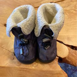 Stonz Toddler Boots Size Medium (6-18months) Heather Gray With Liner 
